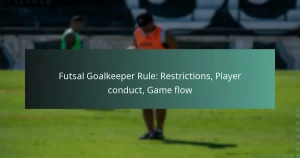Futsal Goalkeeper Rule: Restrictions, Player conduct, Game flow