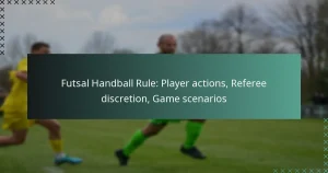 Futsal Handball Rule: Player actions, Referee discretion, Game scenarios